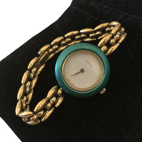 vintage gucci watch changeable|Gucci Bezel Watch for sale .